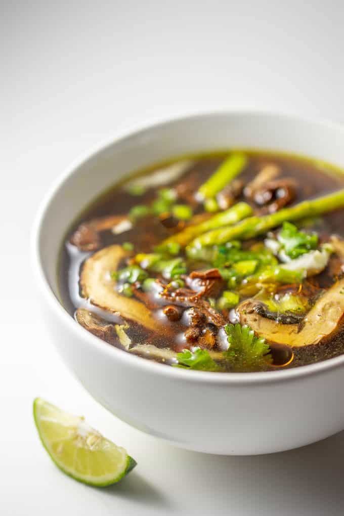 Vegan Keto Pho-Style Mushroom Soup