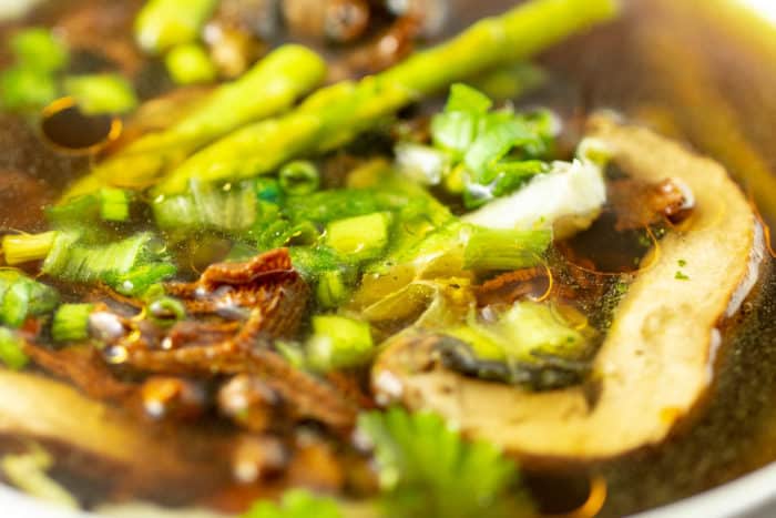 Mushroom Asparagus Raw Vegan Keto Soup