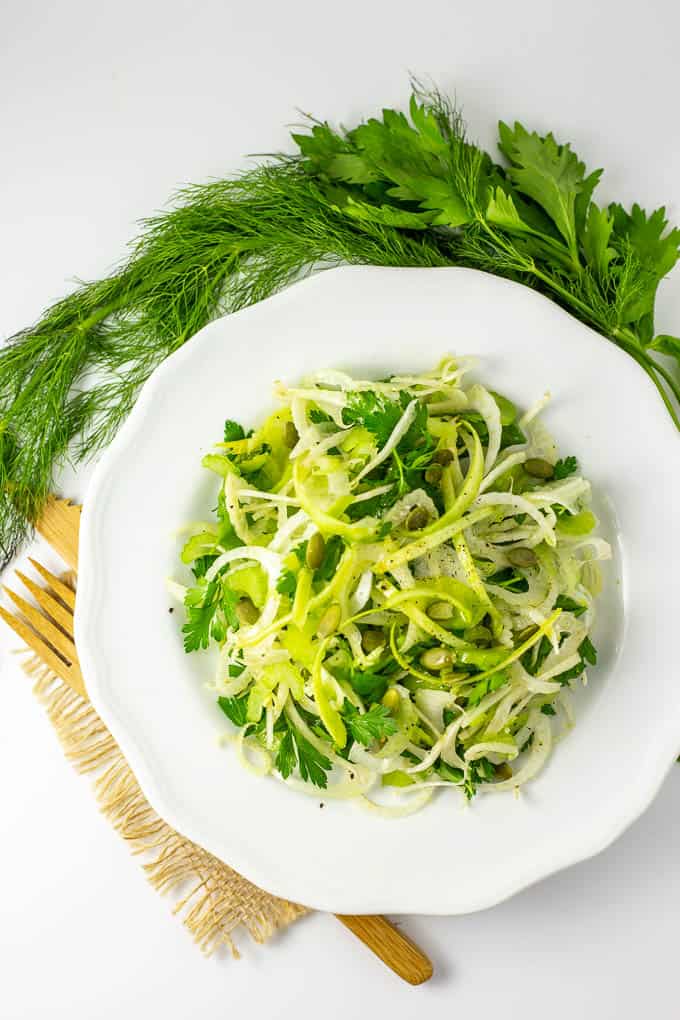This cancer fighting fennel and parsley salad is delicious and packed with nutrition