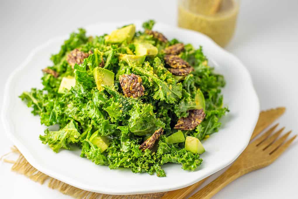 Vegan Keto Caesar Salad