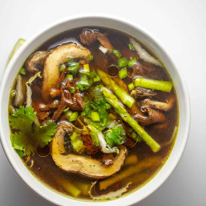 Pho-Style Vegan Keto Mushroom Soup