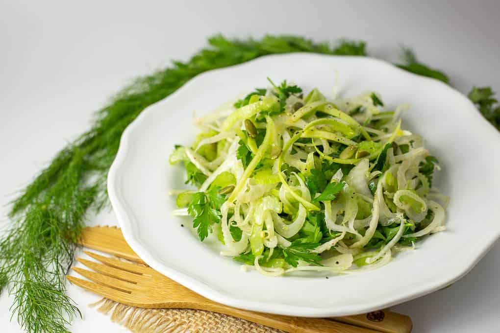 This cancer fighting fennel, celery and parsley salad is delicious and packed with nutrition.jpg