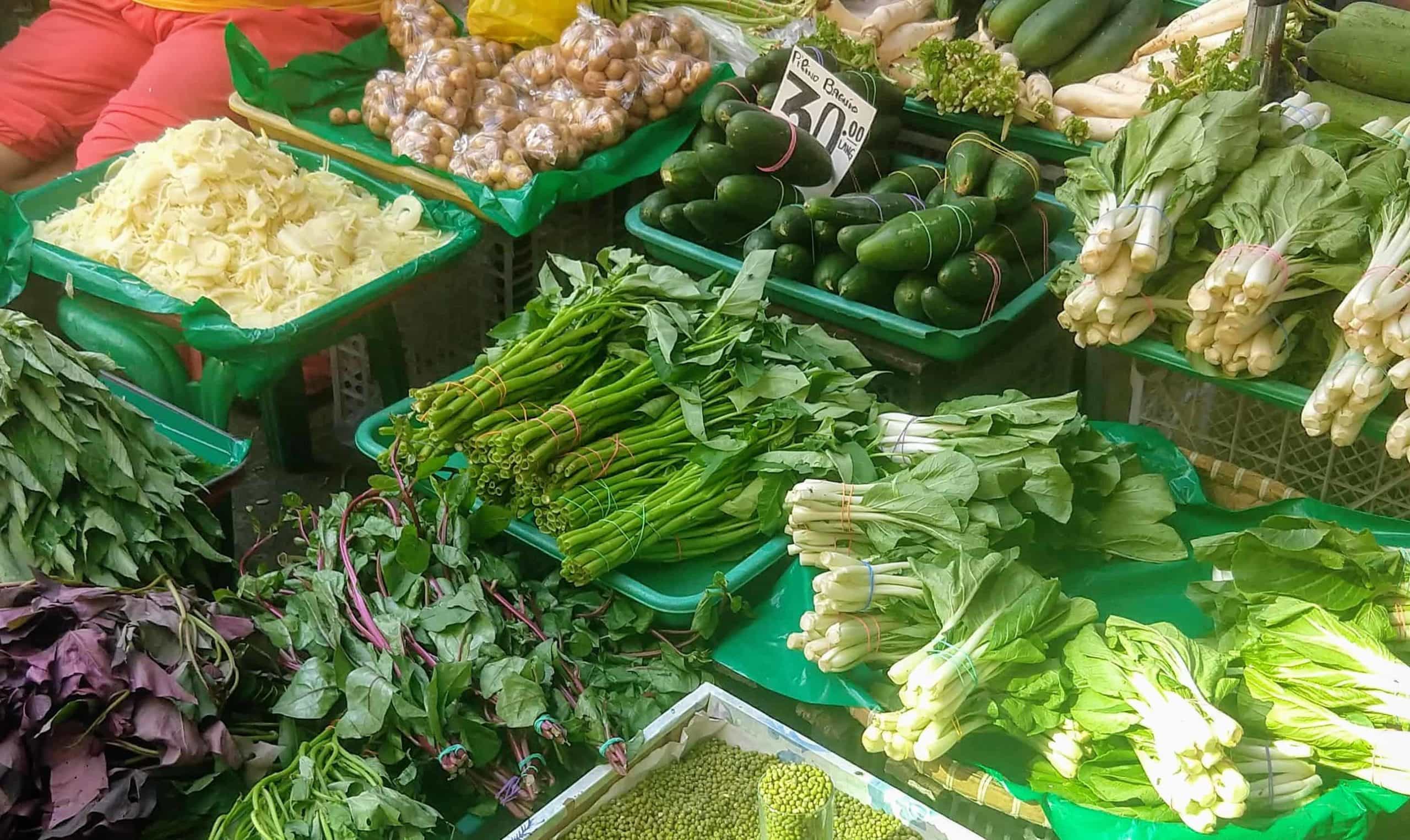 Assorted leafy greens