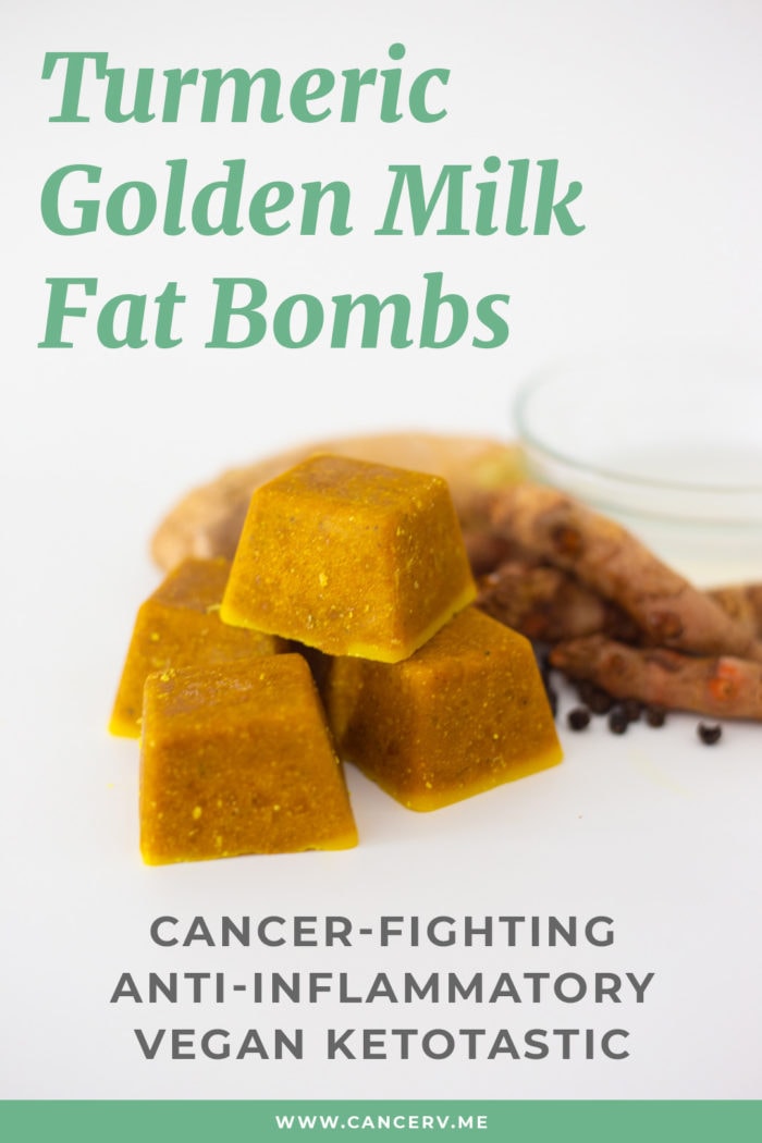 These turmeric golden milk fat bombs fight cancer and inflammation like a boss. They also happen to be vegan, keto, and delicious - made from coconut oil.
