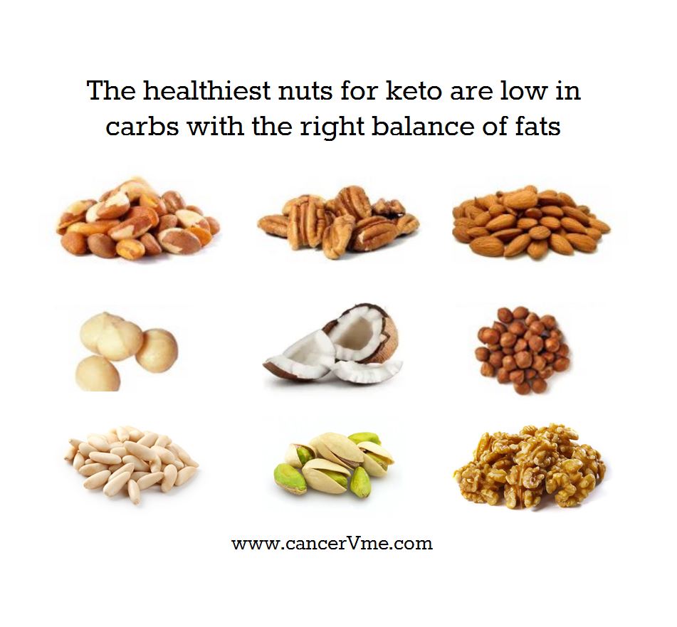 The healthiest nuts for ket are low in carbs with the right balance of fats.