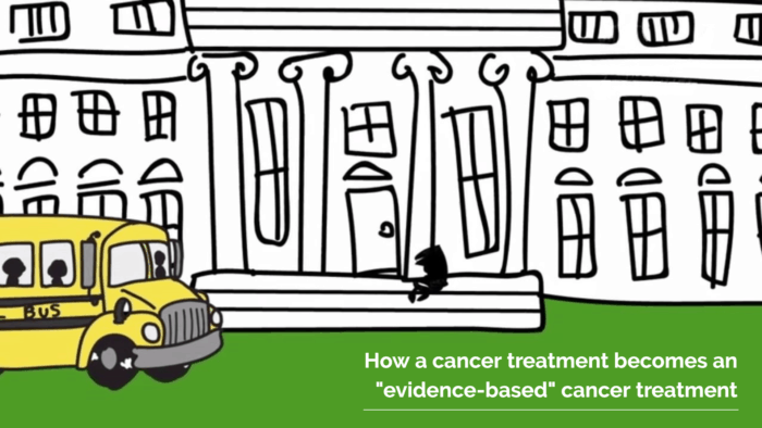 How a cancer treatment becomes an "evidence-based" cancer treatment.
