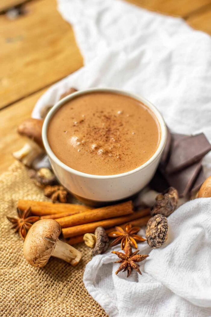 This creamy, dreamy medicinal mushroom cocoa is the vegan, keto way to super-boost your immune system.