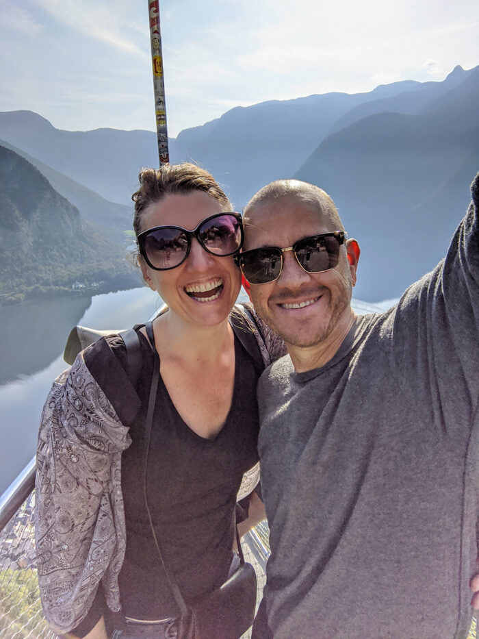 Brad and Maggie in Hallstatt 2020