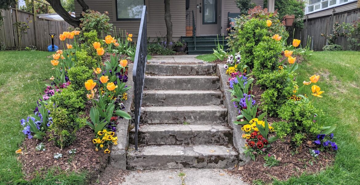 Queen Anne Steps in Spring 2021